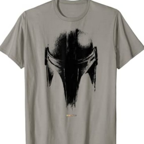 The Mandalorian Dark Helmet Sketched T-Shirt